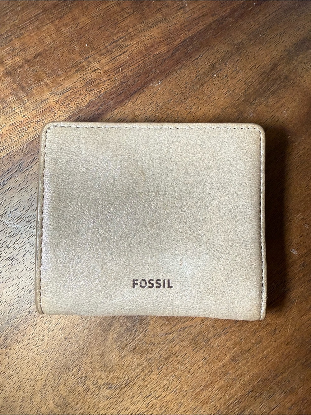 Fossil Light Tan Leather Money Wallet